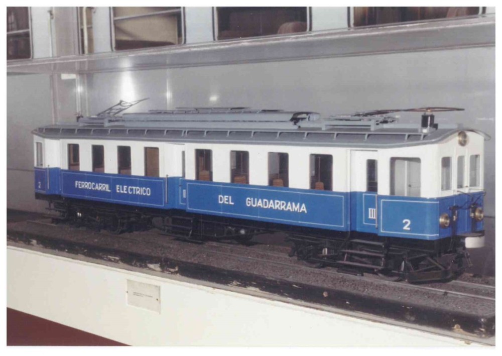 Maqueta del Ferrocarril Eléctrico del Guadarrama de primera generación